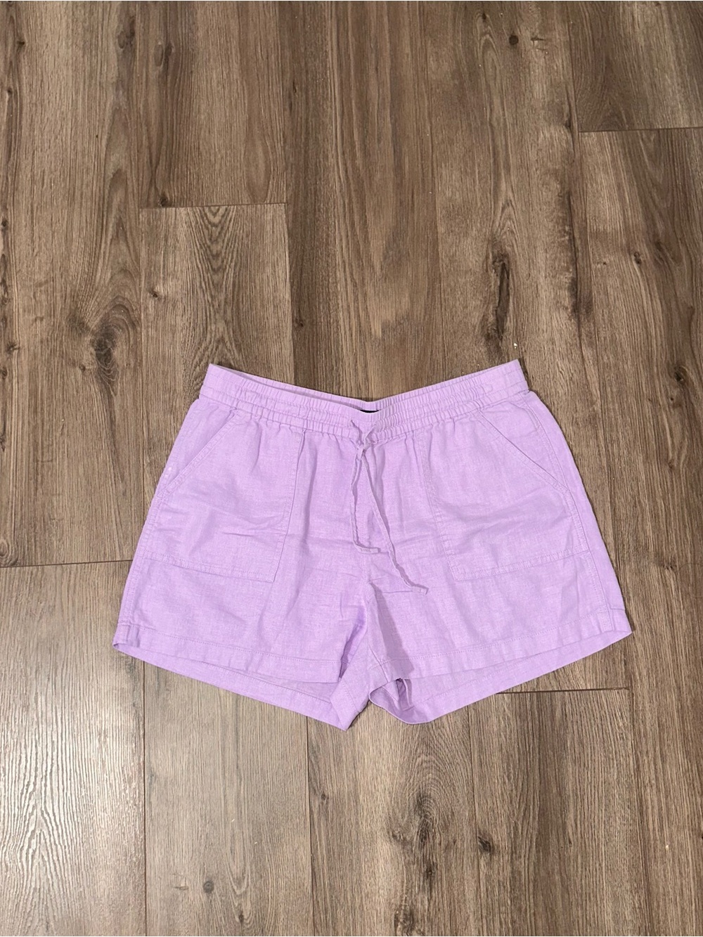 J. Crew Lilac Drawstring Linen Viscose Shorts